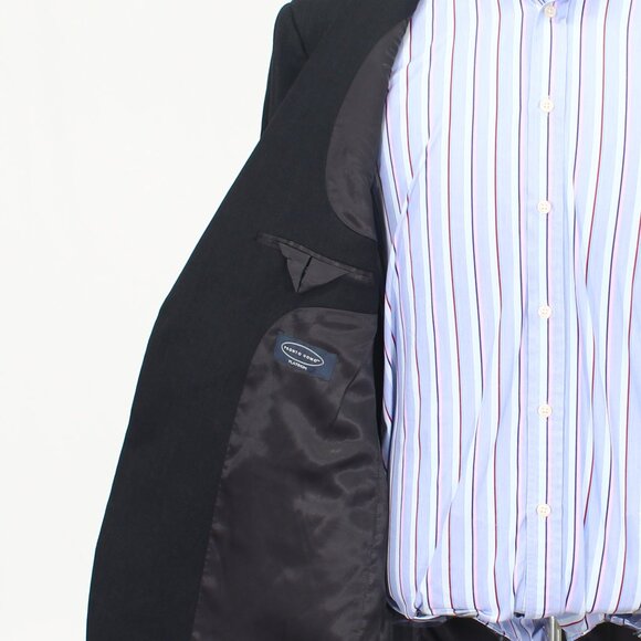 Pronto Uomo 46L Gray Solid 2-Button Sport Coat Blazer Jacket T742 - Picture 9 of 11